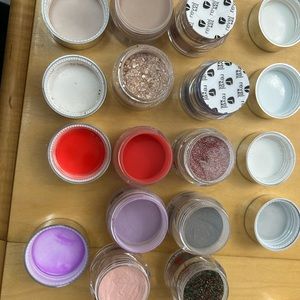 10 .5 ounce revel dip powder colors, color names are in pictures